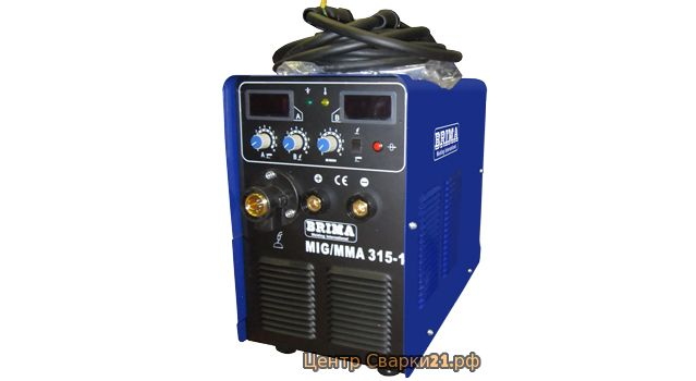 Сварочный инверторный полуавтомат BRIMA  MIG/MMA-315-1